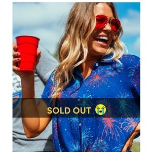 Tipsy Elves Women Summer Nights Tie-Front T-Shirt